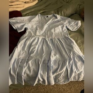 Mini baby blue dress